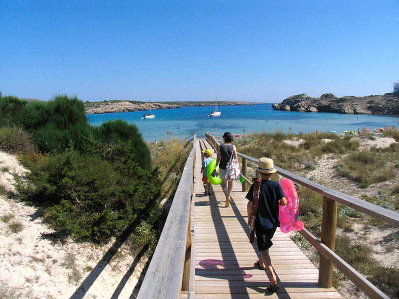 Access to Son Saura del Norte. Menorca